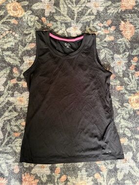 Champion Black Women’s Athletic Tank with Pink Trim